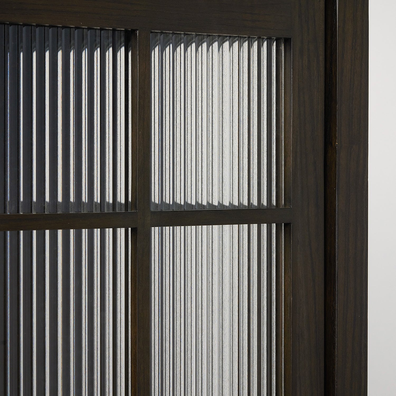 Side profile of the Hadley Cinder Cabinet cabinet in Cinder