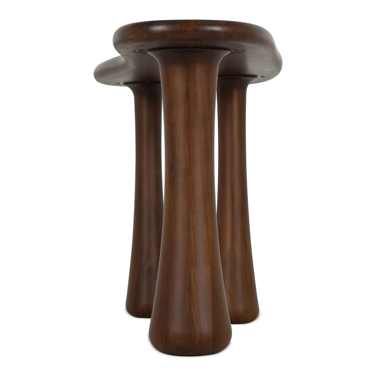 Lark Classic Walnut Console Desk styled in a room to show its desk scale and proportions