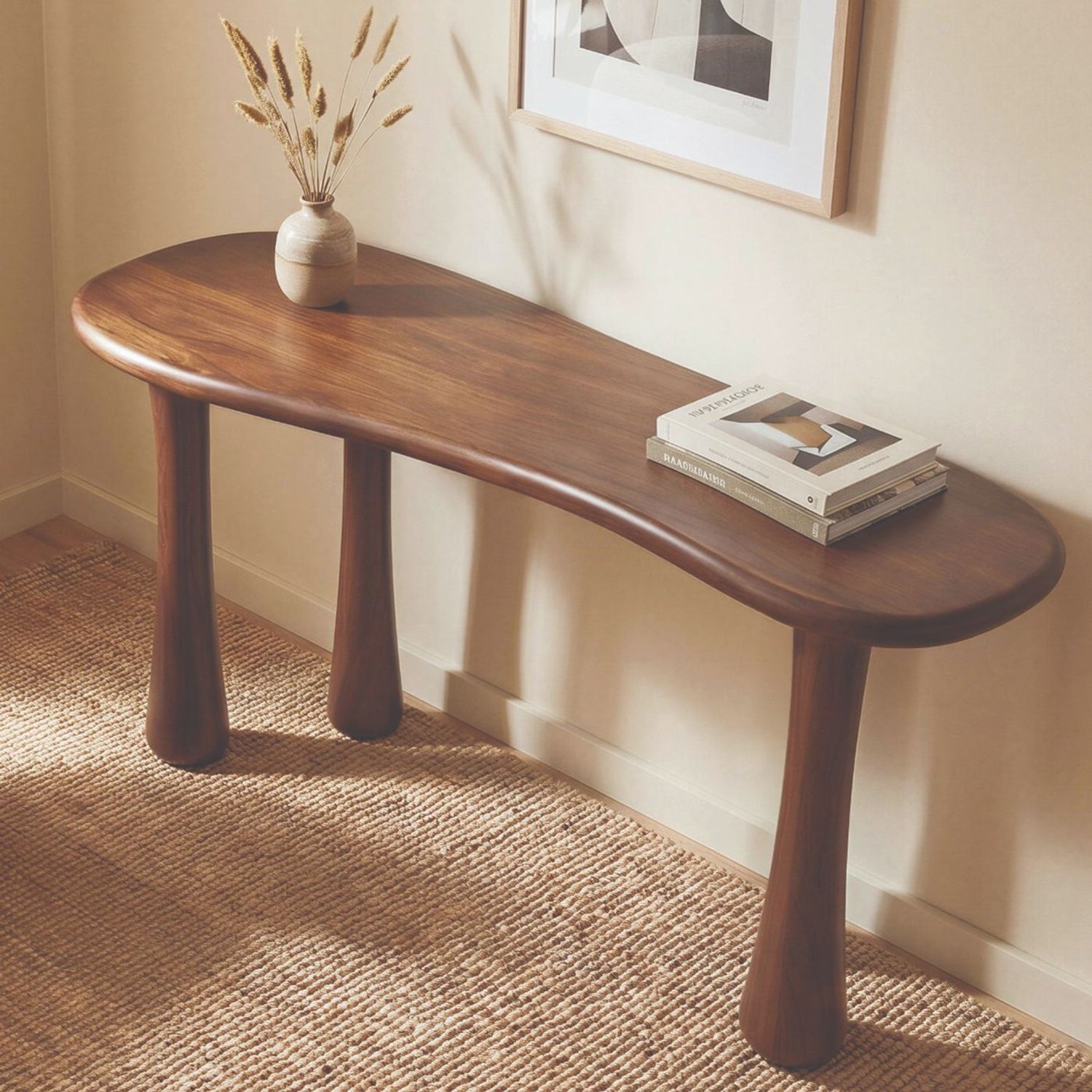 Interlude Home Lark Classic Walnut Console Desk