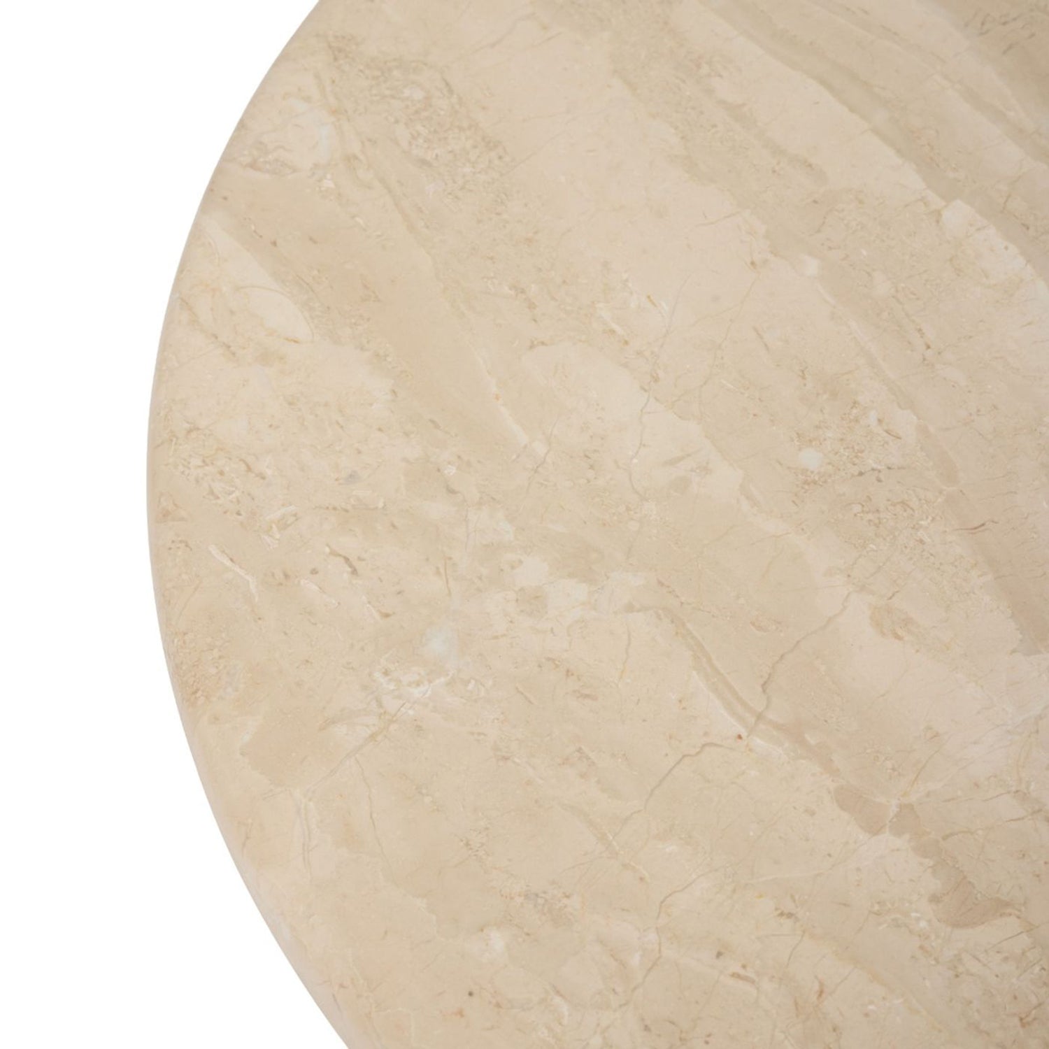 Close-up of the Marble finish on the Barcelona Biscuit Cocktail Table