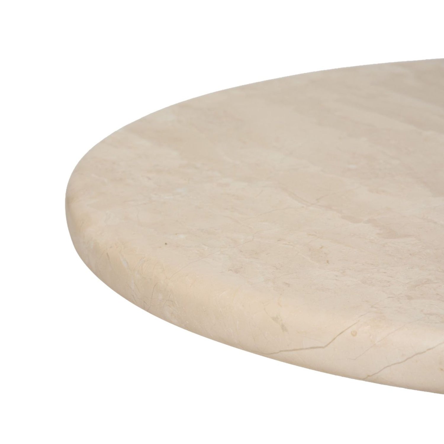 Side profile of the Barcelona Biscuit Cocktail Table coffee table in Biscuit