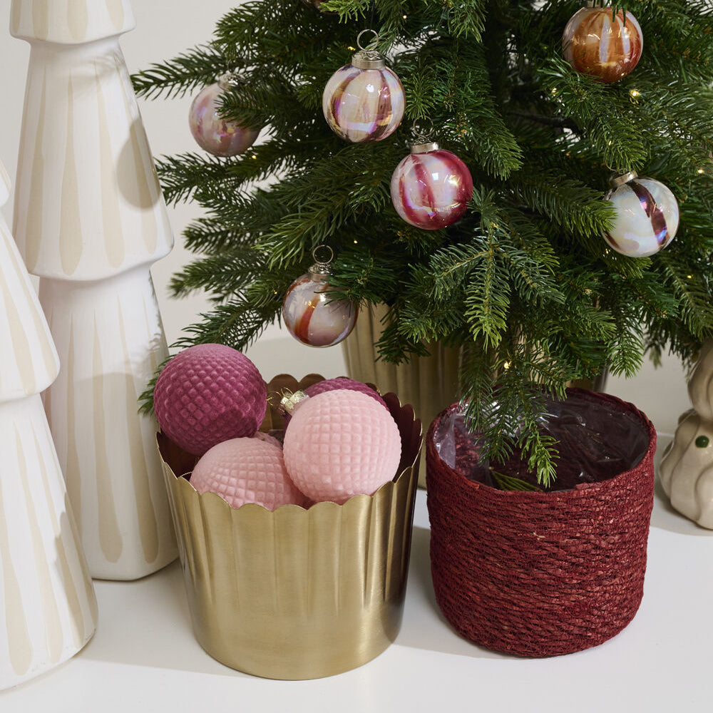 Delicata Gold Small Pot Set of 2