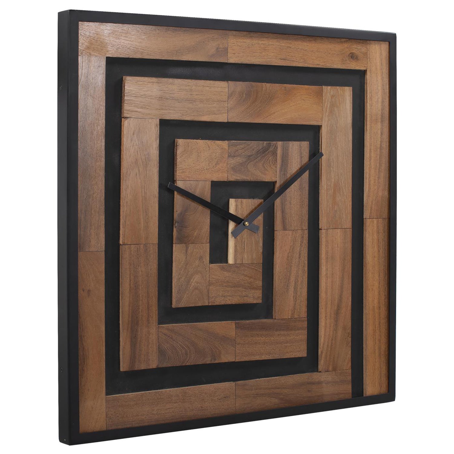 Helix Clock Helix Wooden Square Clock