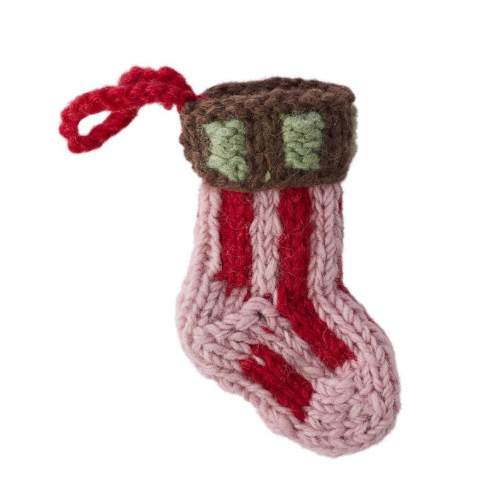 Tiny Stocking Ornament Set of 3
