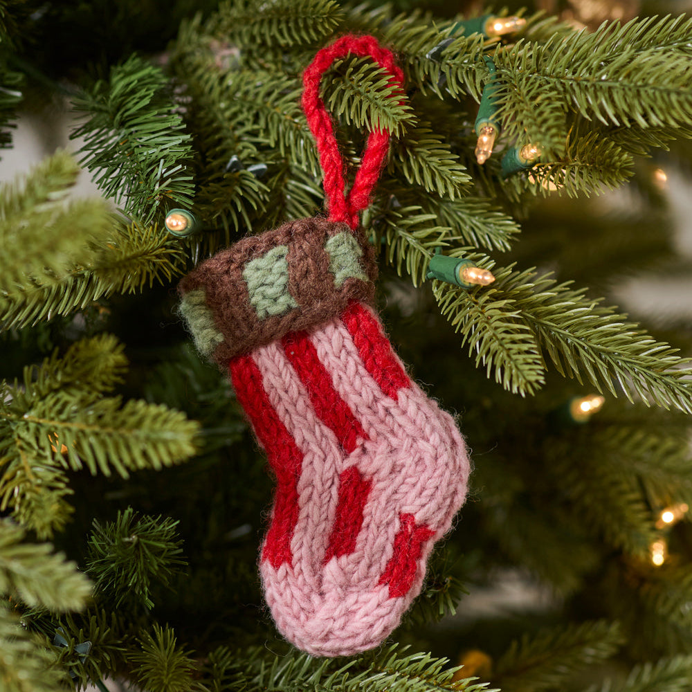 Tiny Stocking Ornament Set of 3