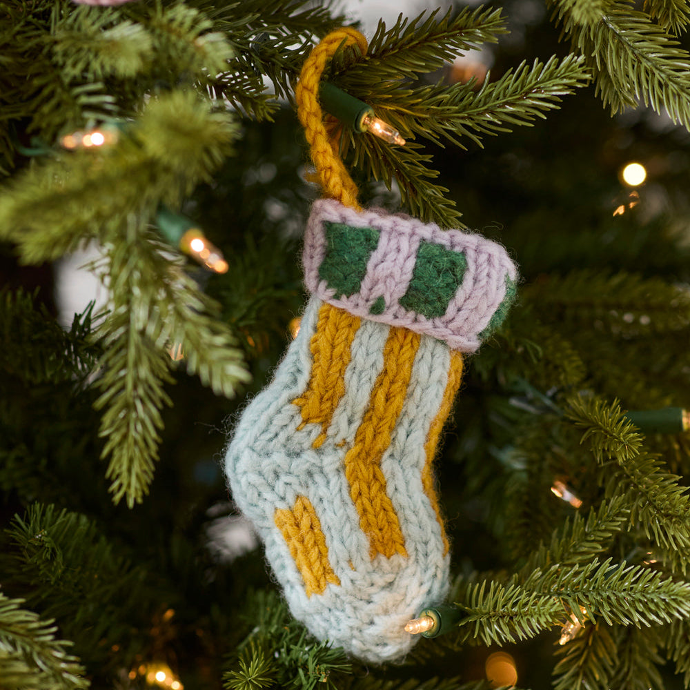 Tiny Stocking Ornament Set of 3