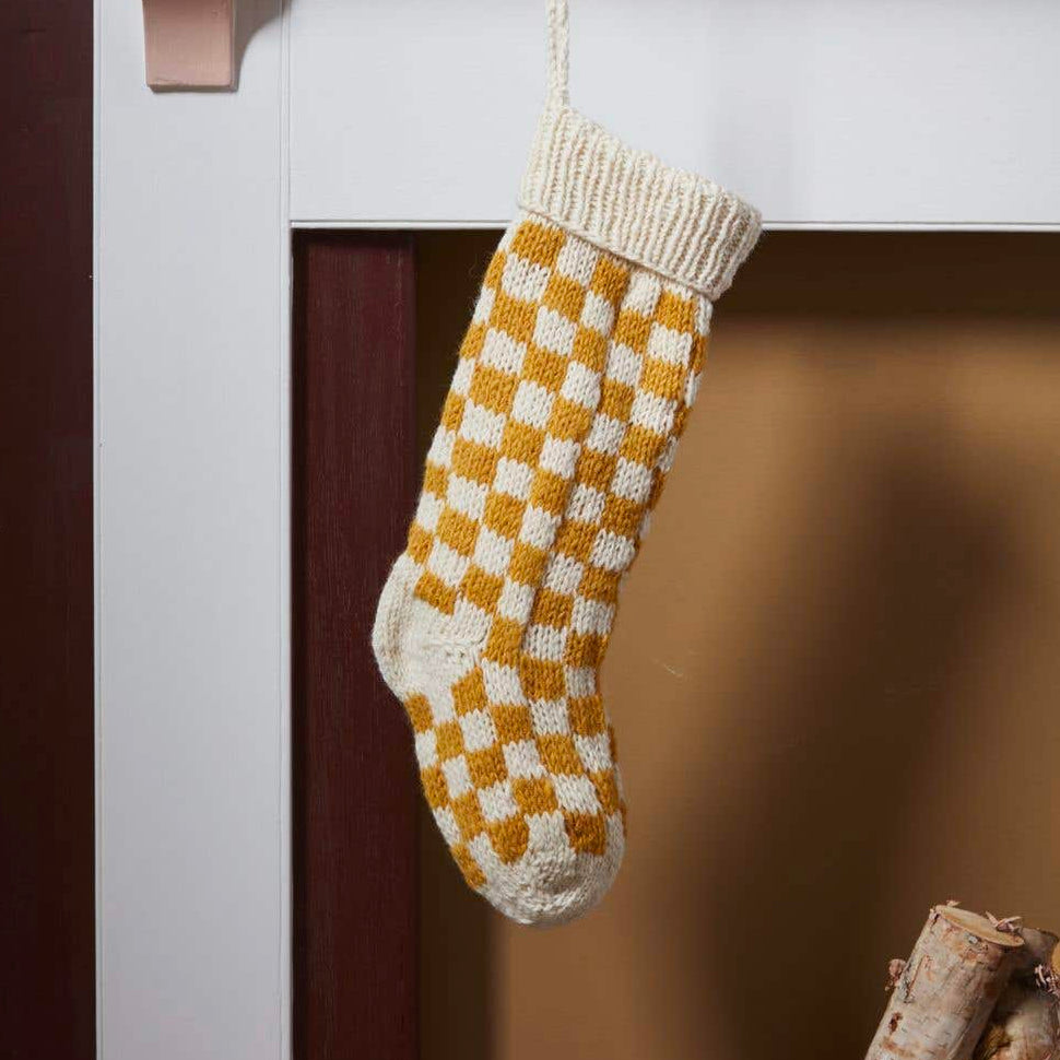 Damier Christmas Stocking