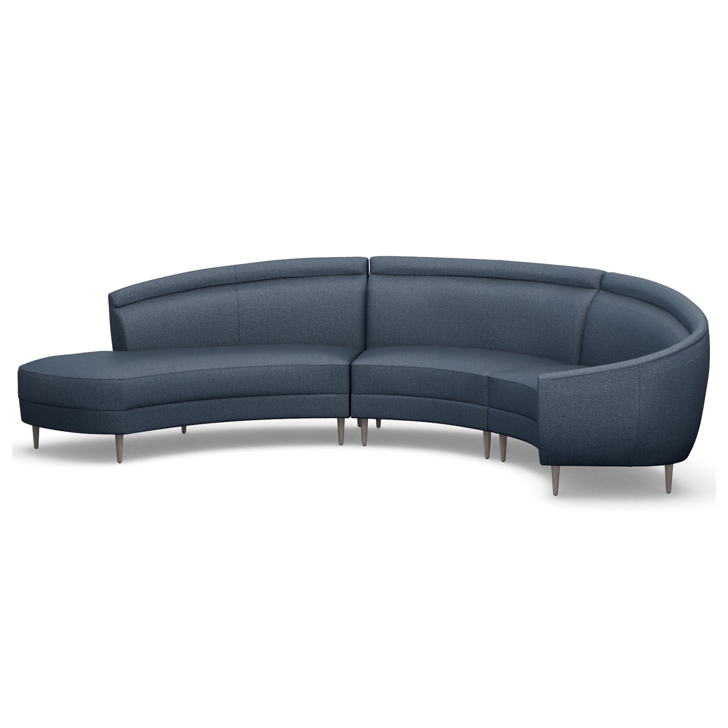 Interlude Home Capri Chaise 3 Piece Sectional Sofa