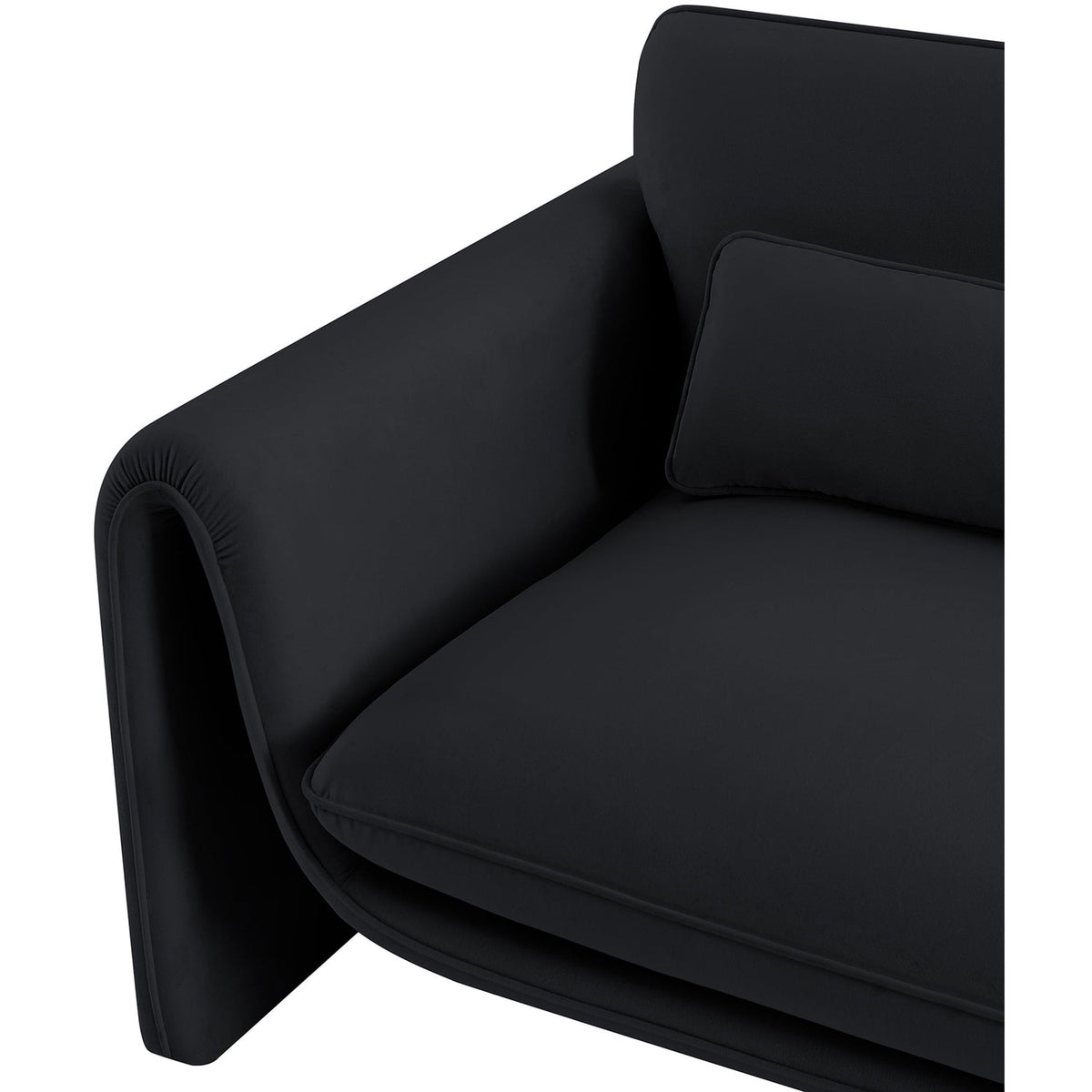 Sloan Black Velvet Upholstered Chair