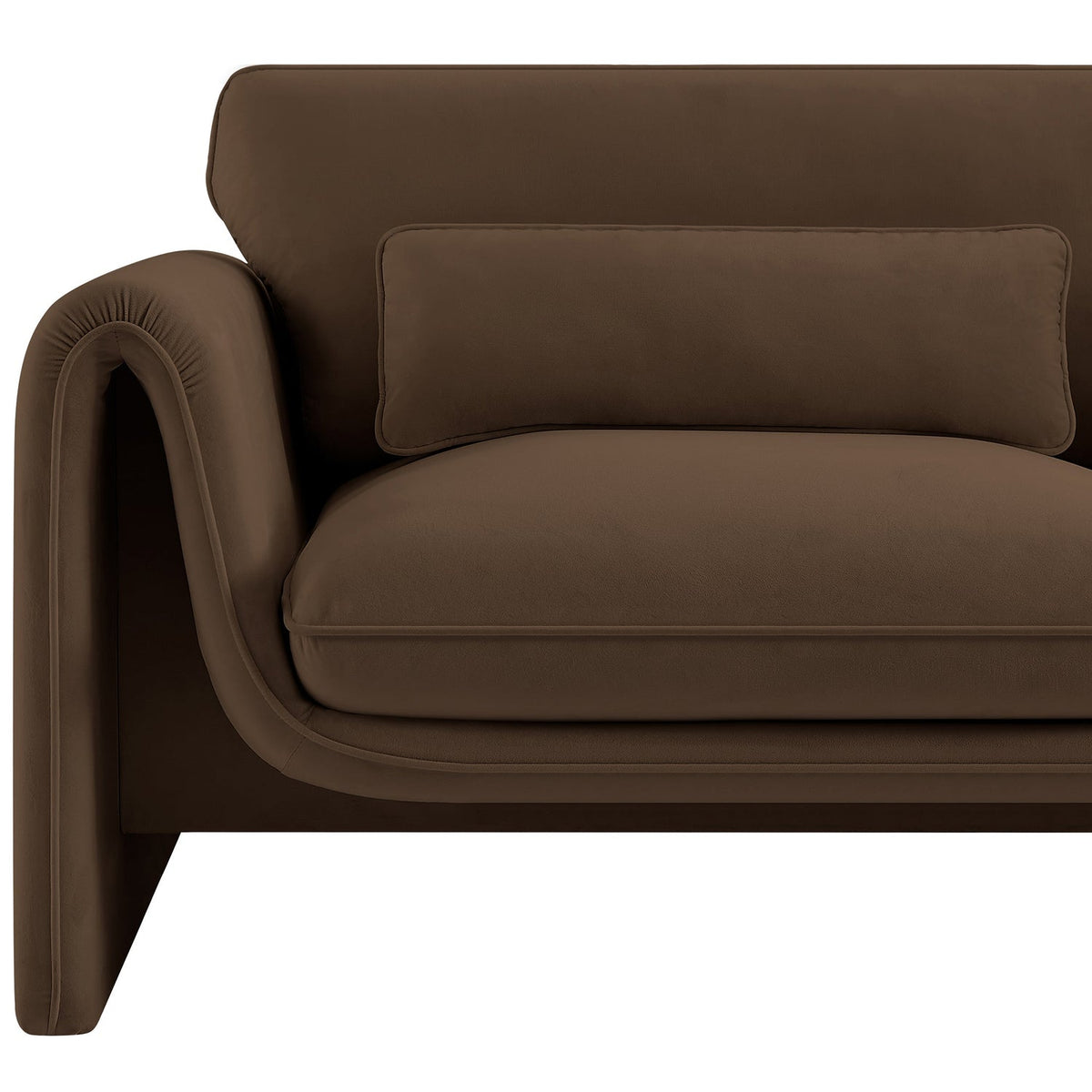Sloan Brown Velvet Upholstered Chair