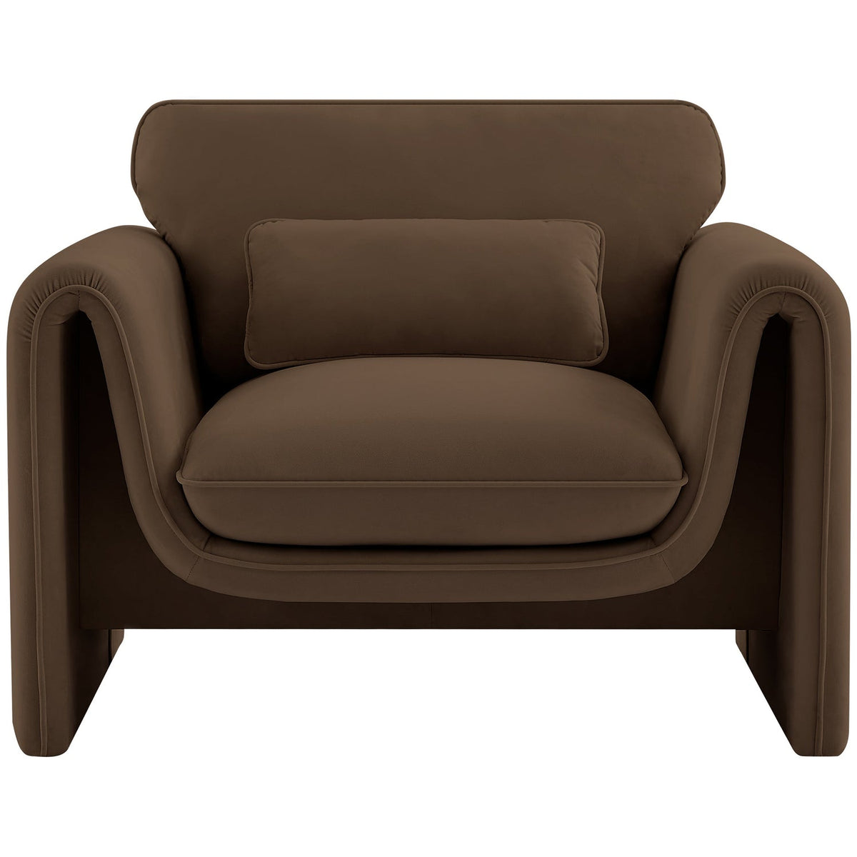 Sloan Brown Velvet Upholstered Chair