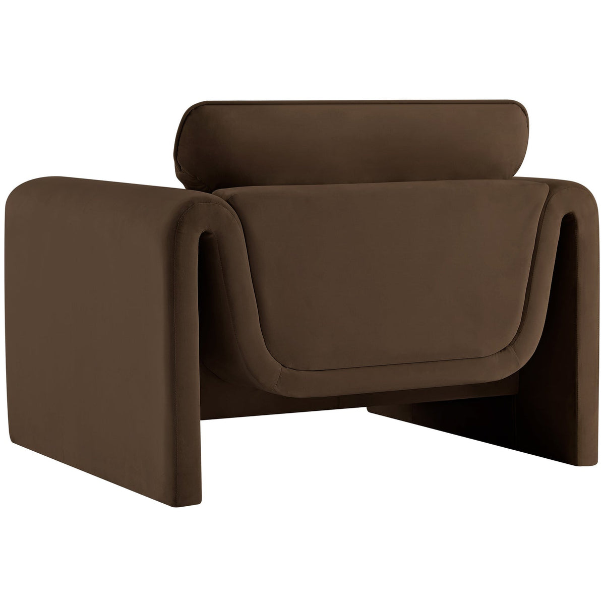 Sloan Brown Velvet Upholstered Chair
