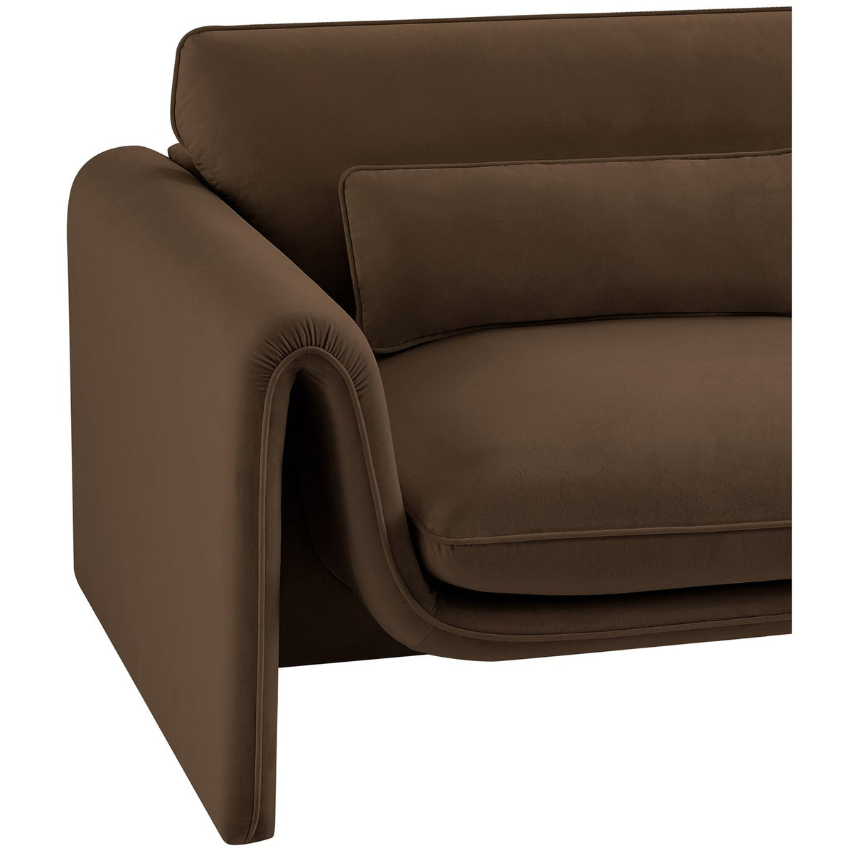 Sloan Brown Velvet Upholstered Chair