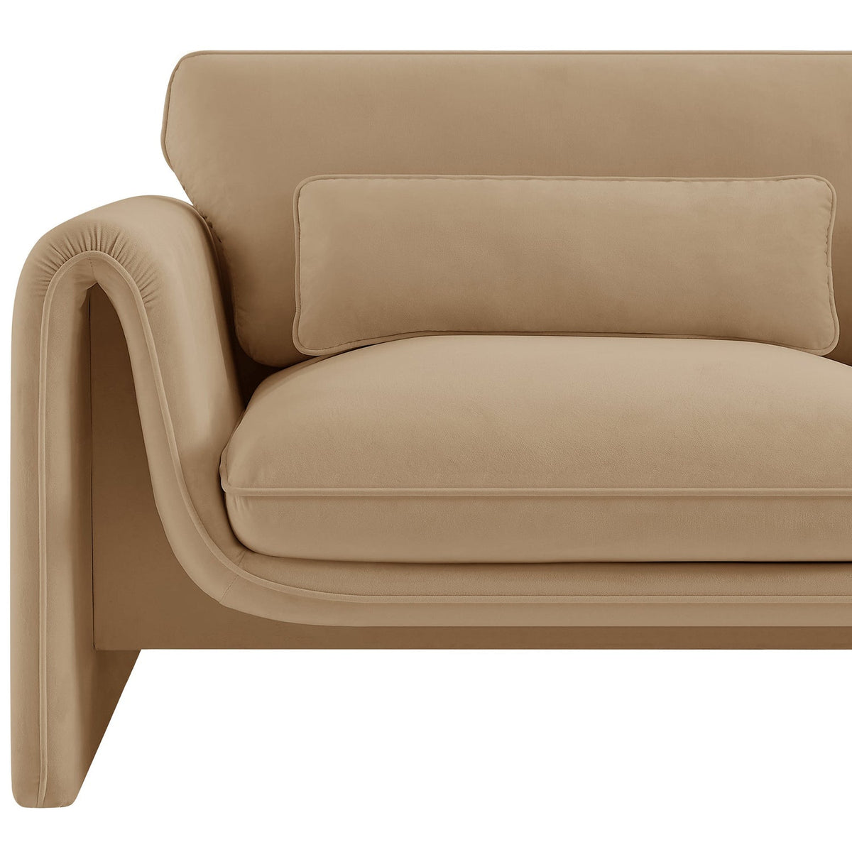 Sloan Camel Velvet Upholstered Chair