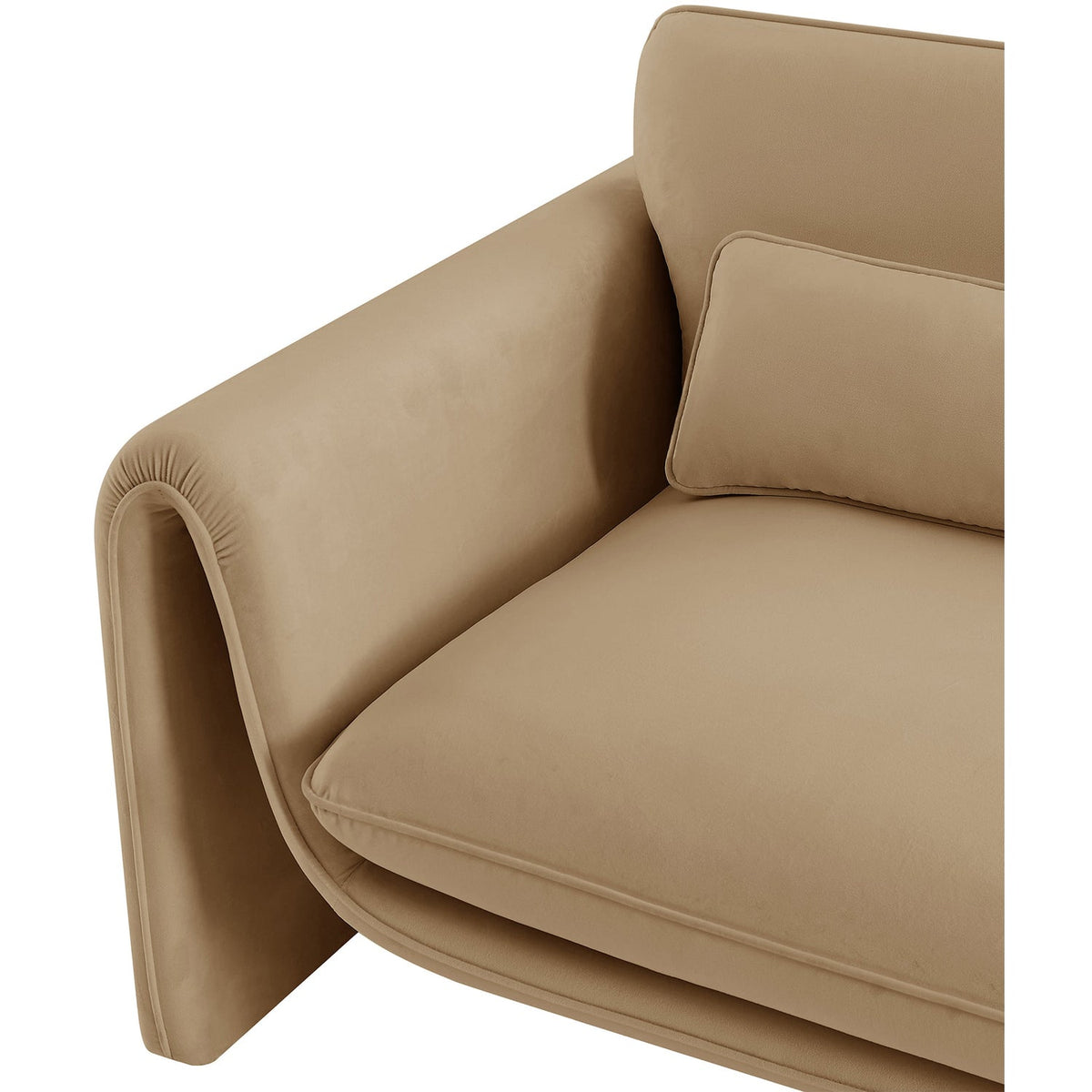Sloan Camel Velvet Upholstered Chair