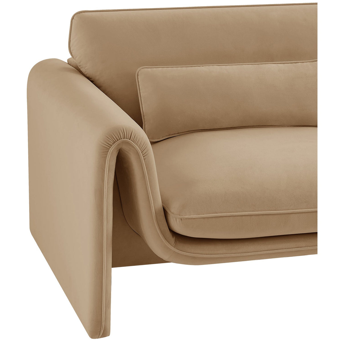 Sloan Camel Velvet Upholstered Chair