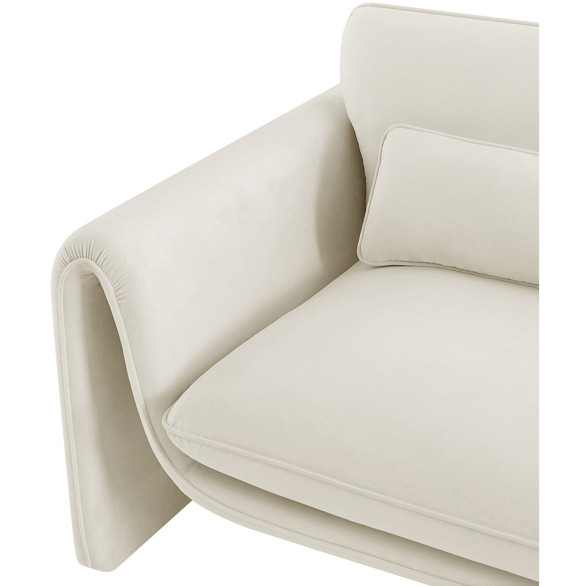 Sloan Cream Velvet Upholstered Chair