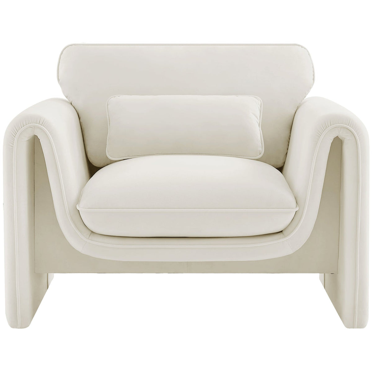 Sloan Cream Velvet Upholstered Chair