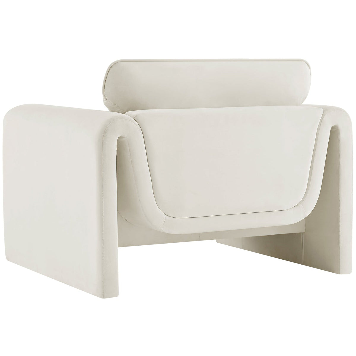 Sloan Cream Velvet Upholstered Chair