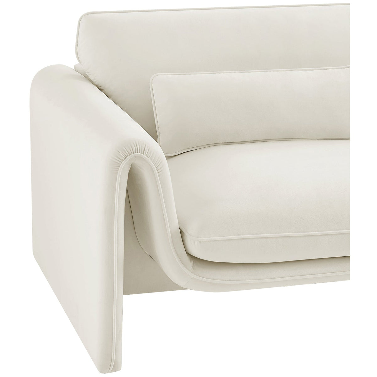 Sloan Cream Velvet Upholstered Chair