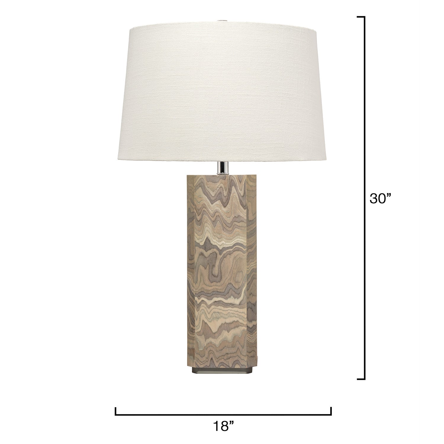 Jamie Young Canyon Sand Grey Table Lamp