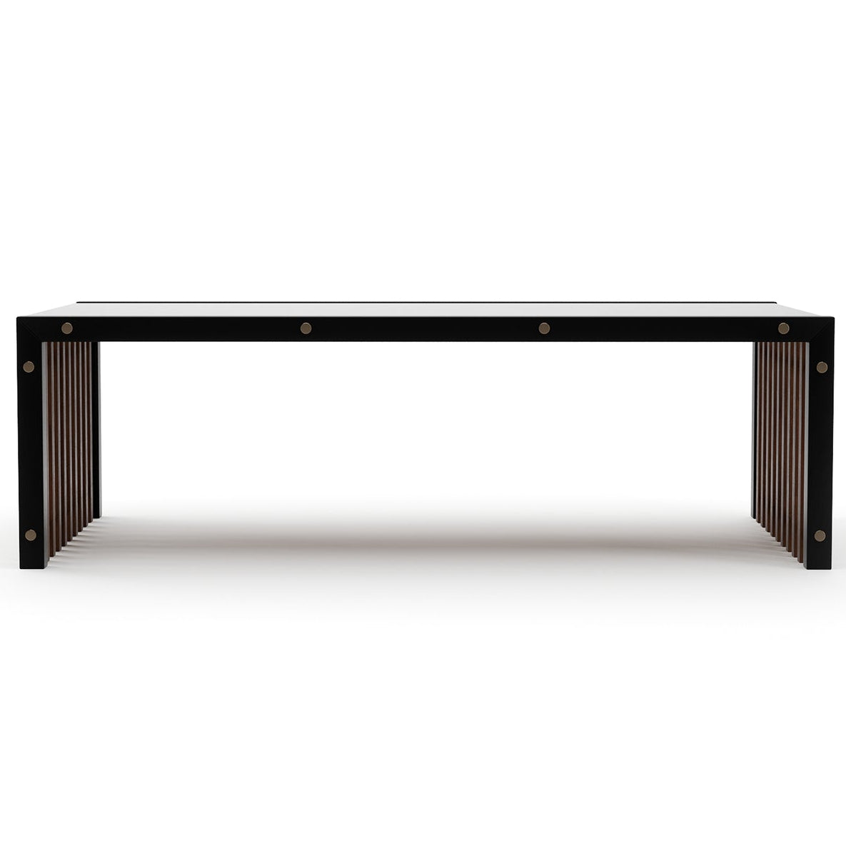 Caracole Pinstripe Dark Cocktail Table