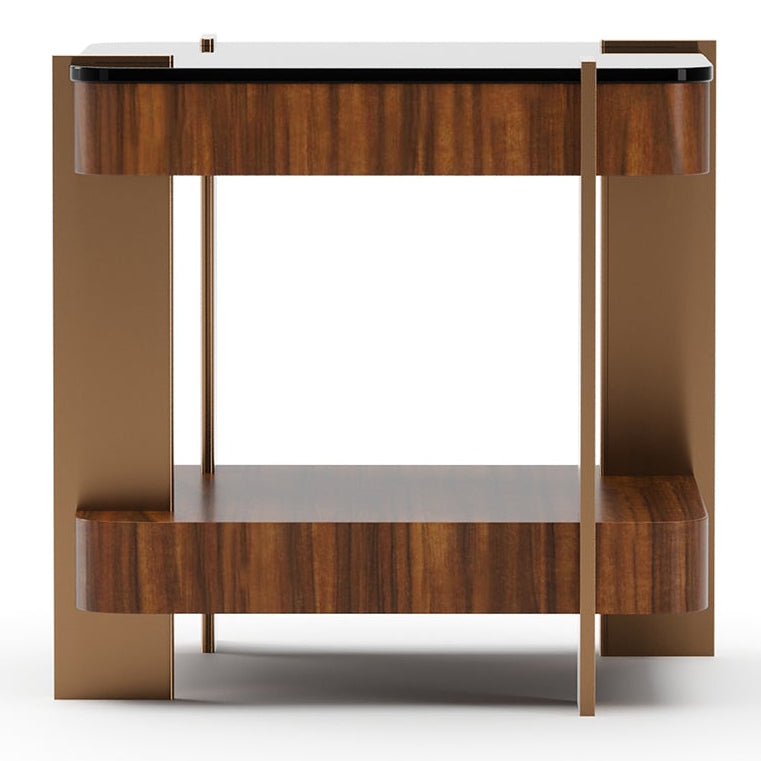 Caracole Altura Glass Top Side Table