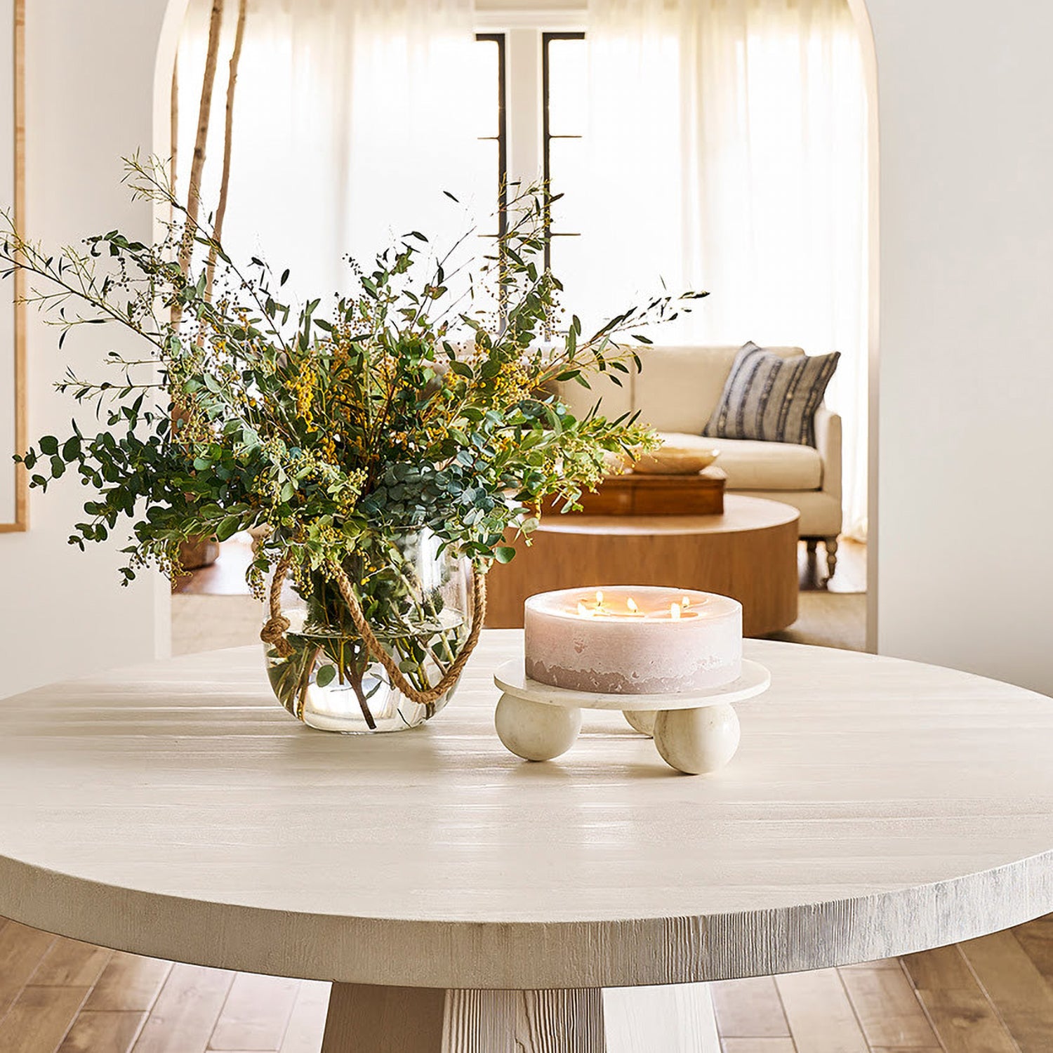 Regina Andrew Marlow White Marble Plate