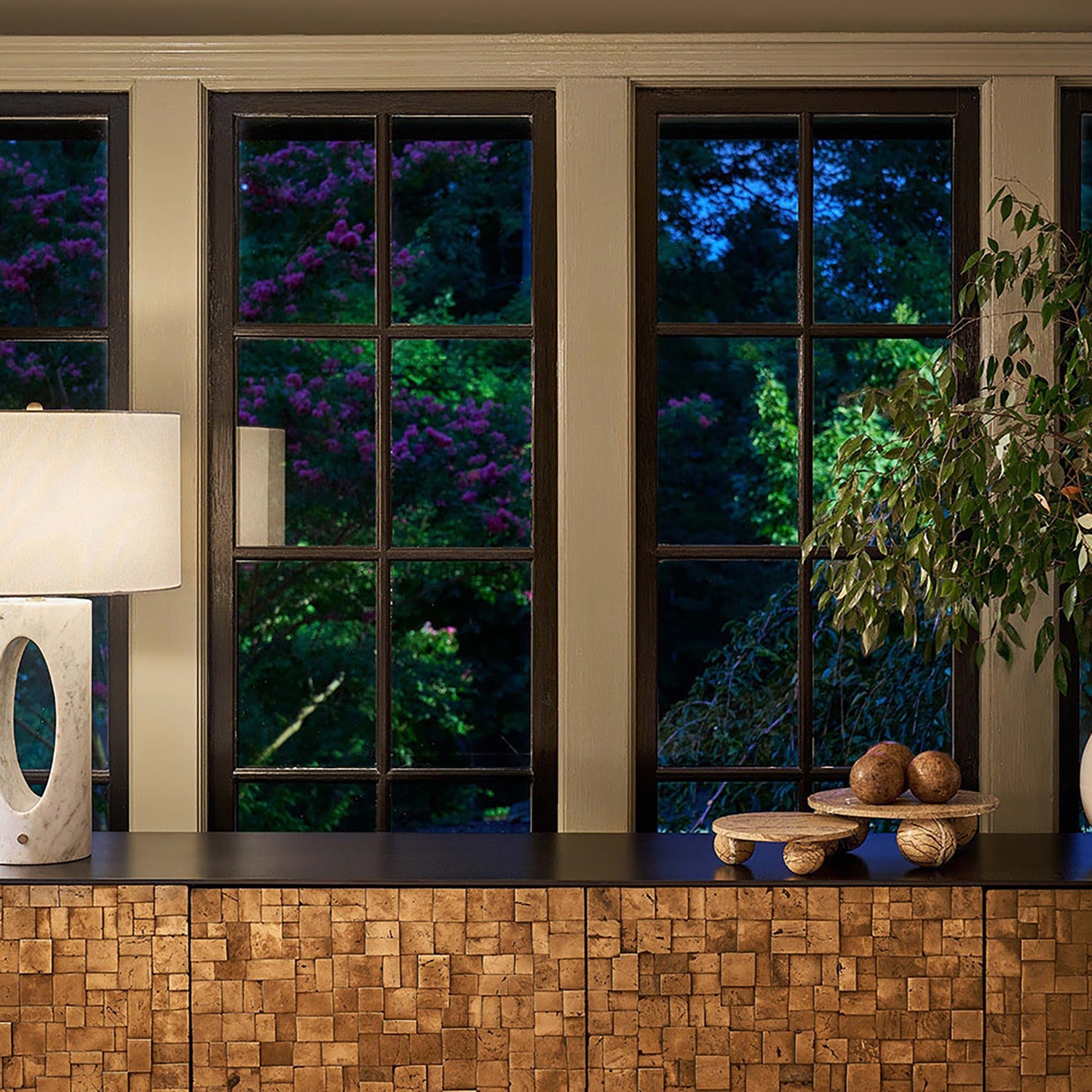 Regina Andrew Marlow Brown Marble Plate