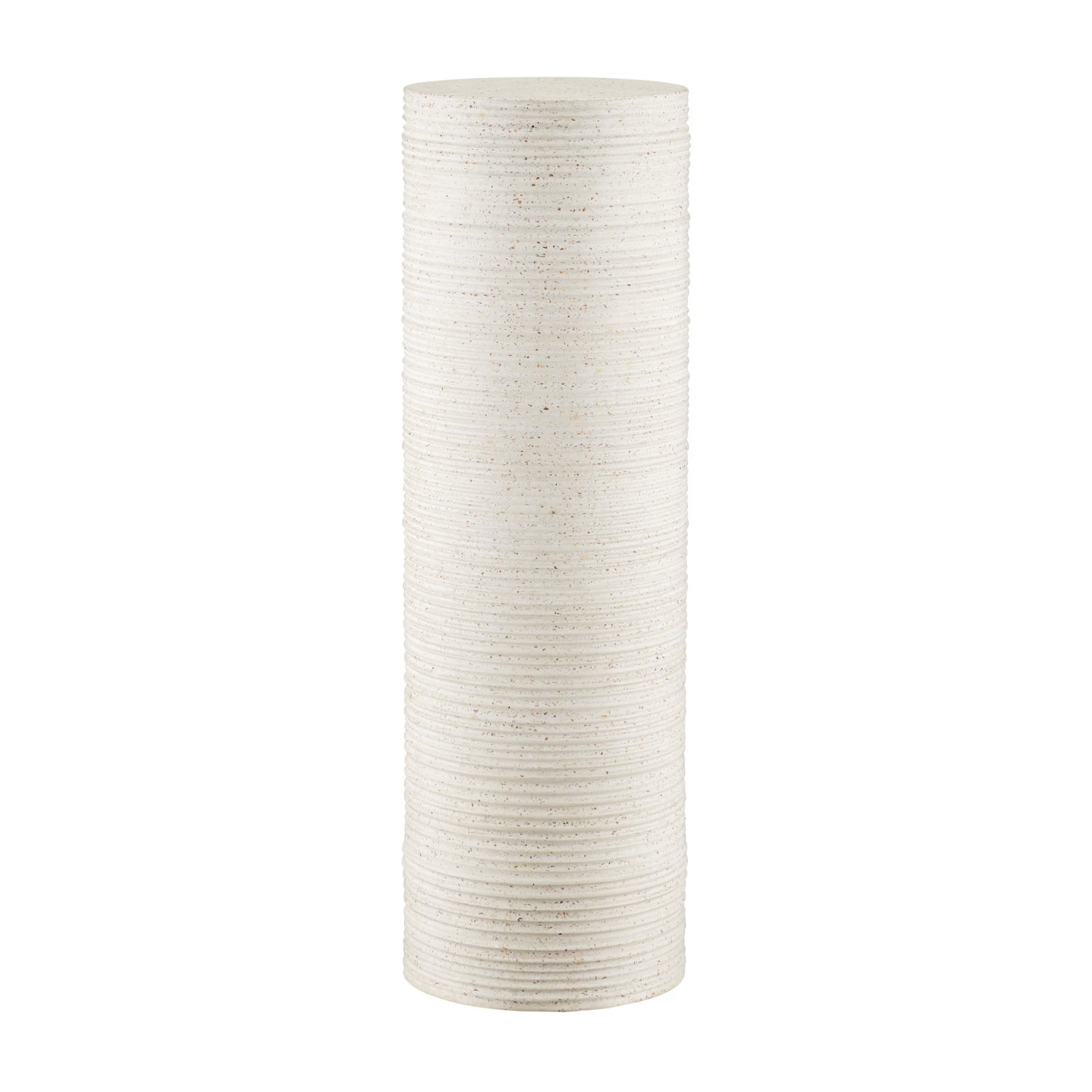 Currey & Co Cresta Large Ivory Terrazzo Pedestal