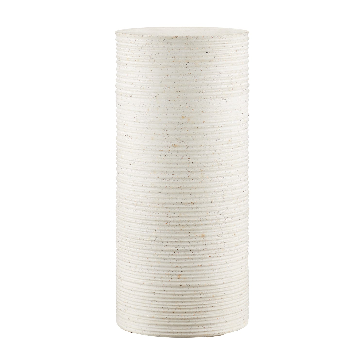 Currey & Co Cresta Medium Ivory Terrazzo Pedestal