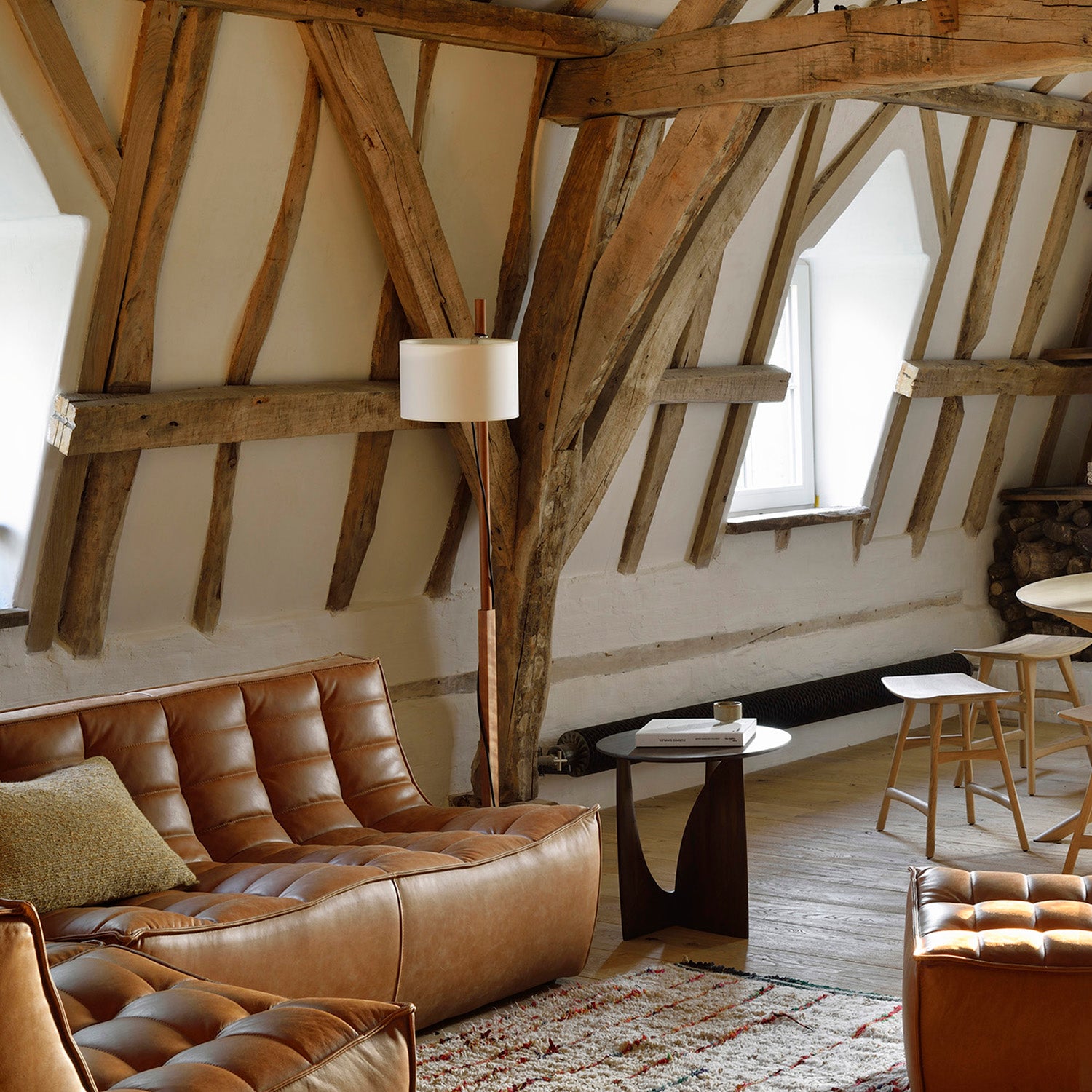 Ethnicraft Geometric Side Table