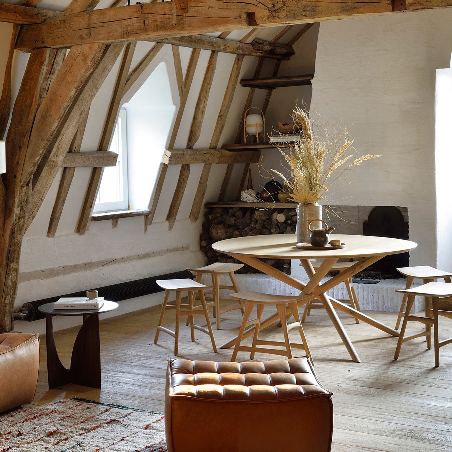 Ethnicraft Geometric Side Table