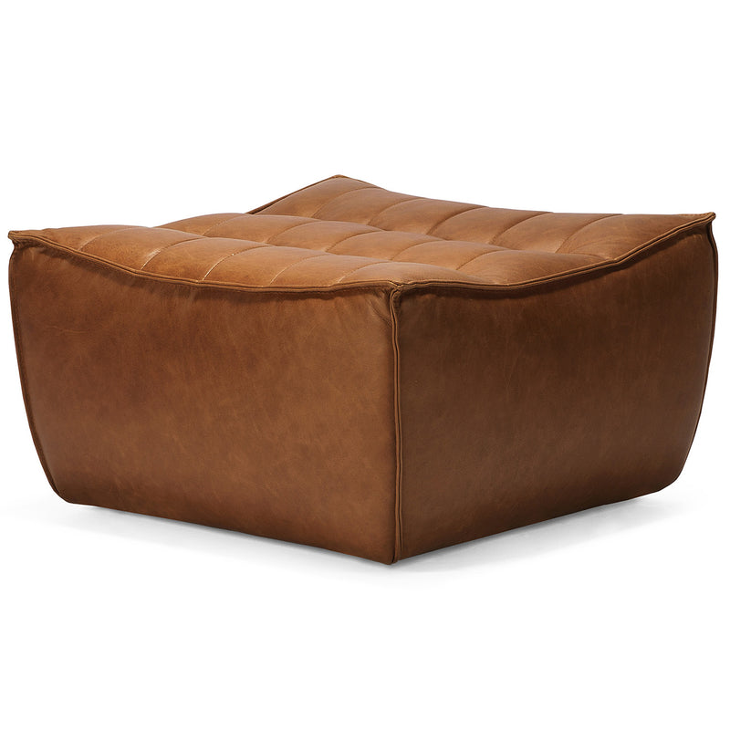 Ethnicraft N701 Leather Footstool