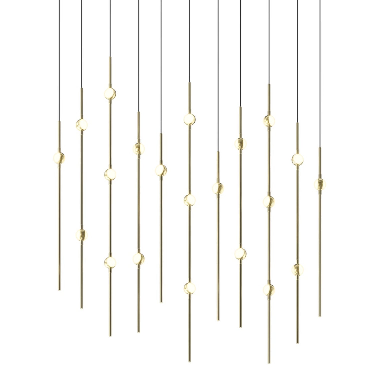 Sonneman Constellation Satin Brass 2016.38W Pendant
