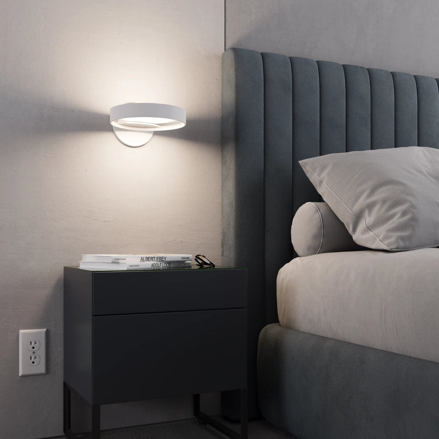 Sonneman Light Guide Ring Satin White 2650.03W Wall Sconce