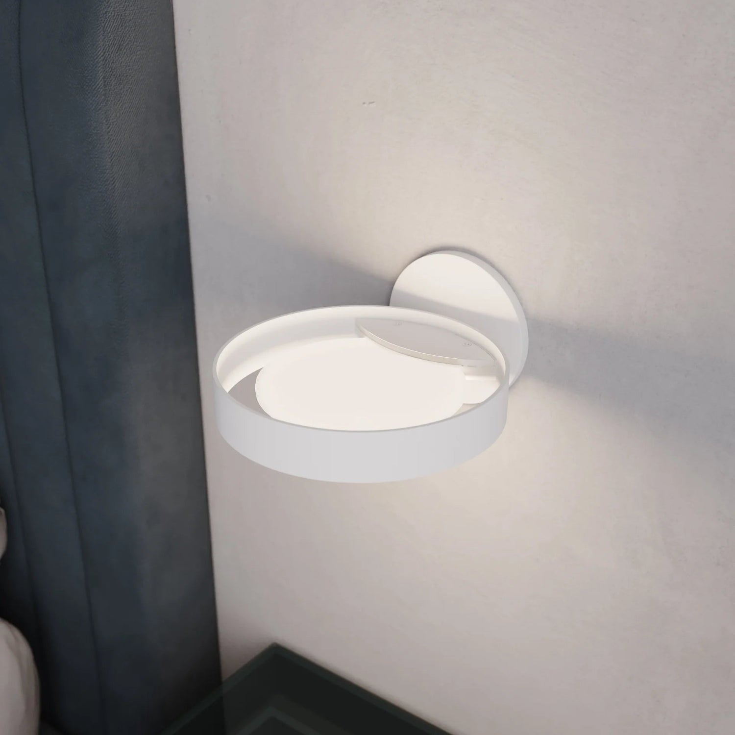 Sonneman Light Guide Ring Satin White 2650.03W Wall Sconce