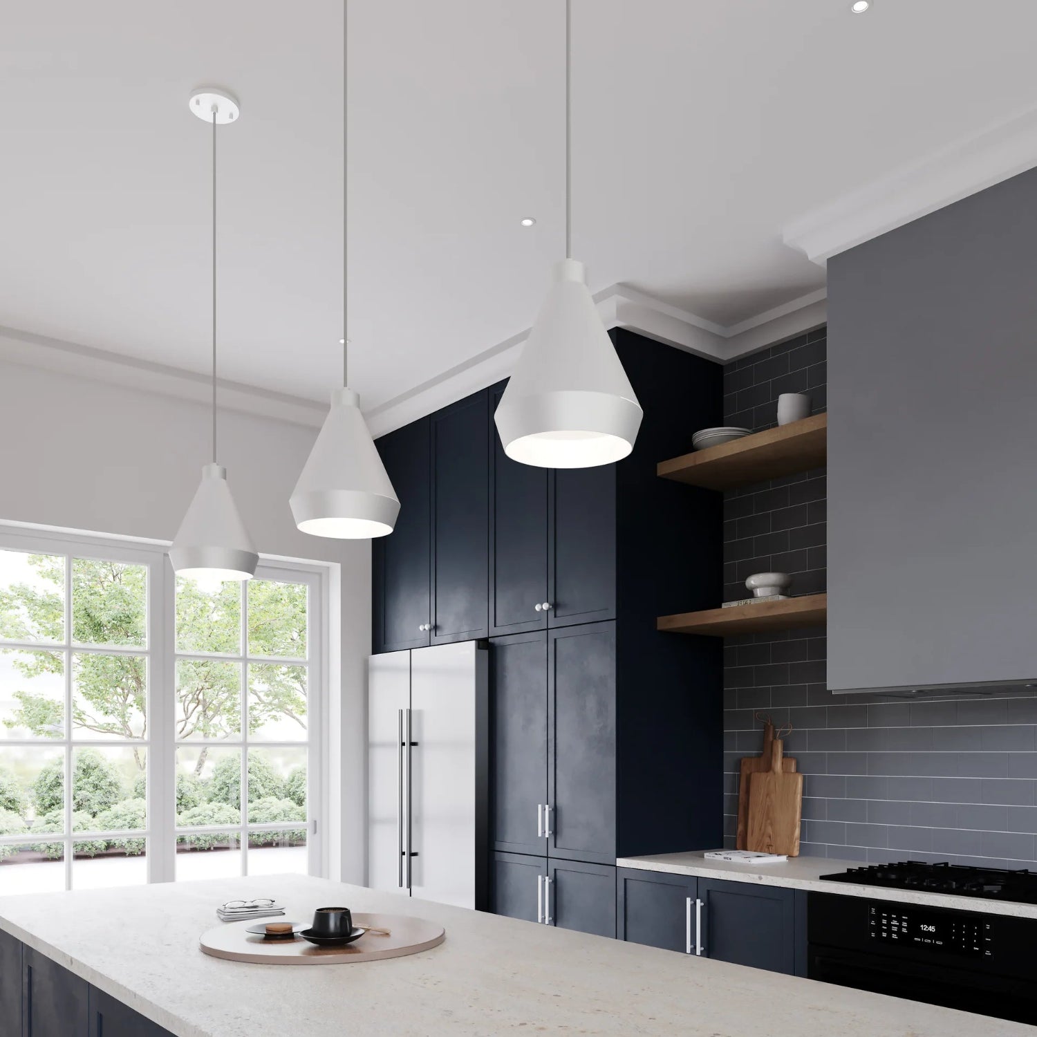 Sonneman Koma Satin White 2750.03-E Pendant