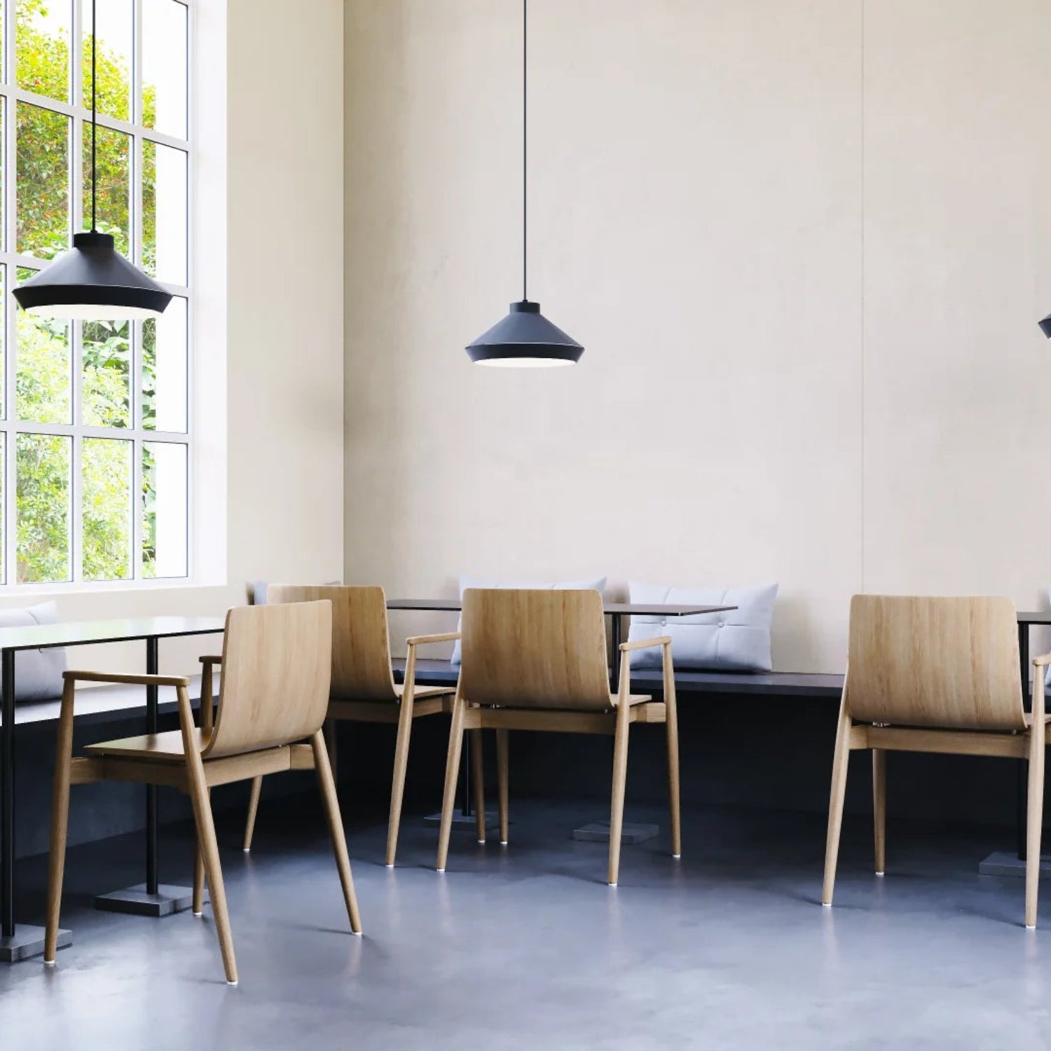 Sonneman Koma Satin Black 2752.25-E Pendant