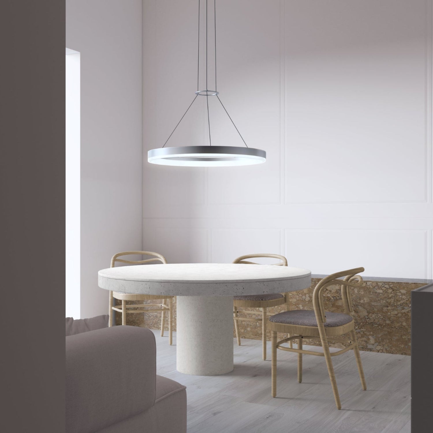 Sonneman Corona Bright Satin Aluminum 2315.16 Pendant