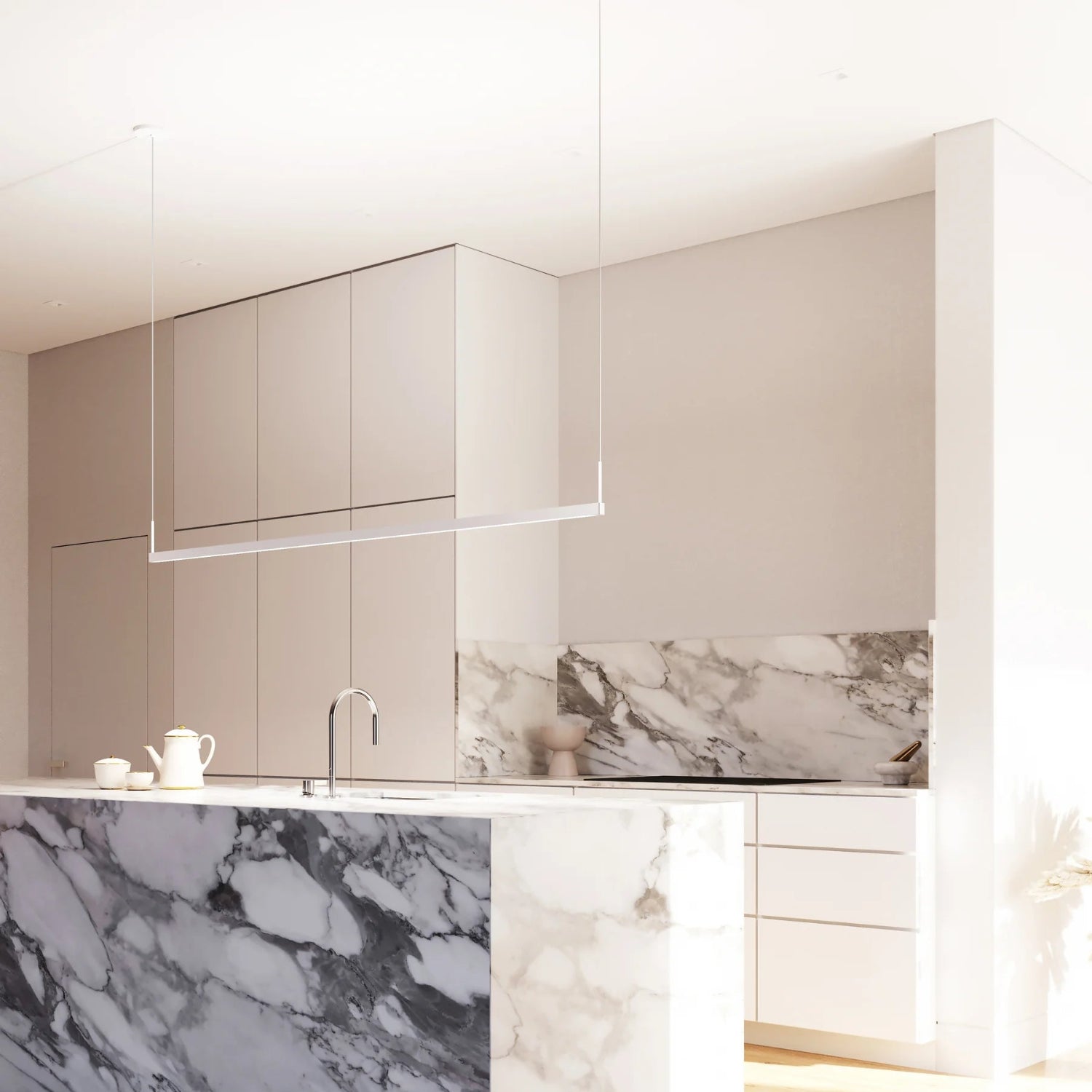 Sonneman Thin-Line Satin White 2818.03-6 Pendant