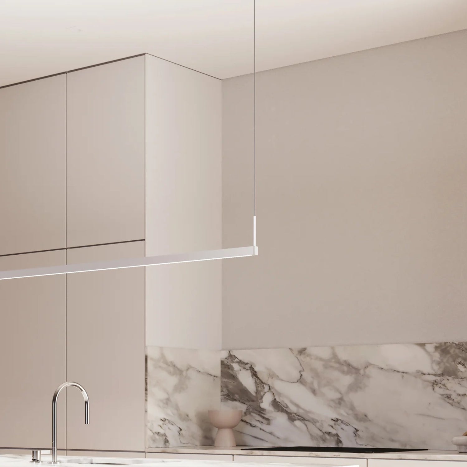 Sonneman Thin-Line Satin White 2818.03-6 Pendant