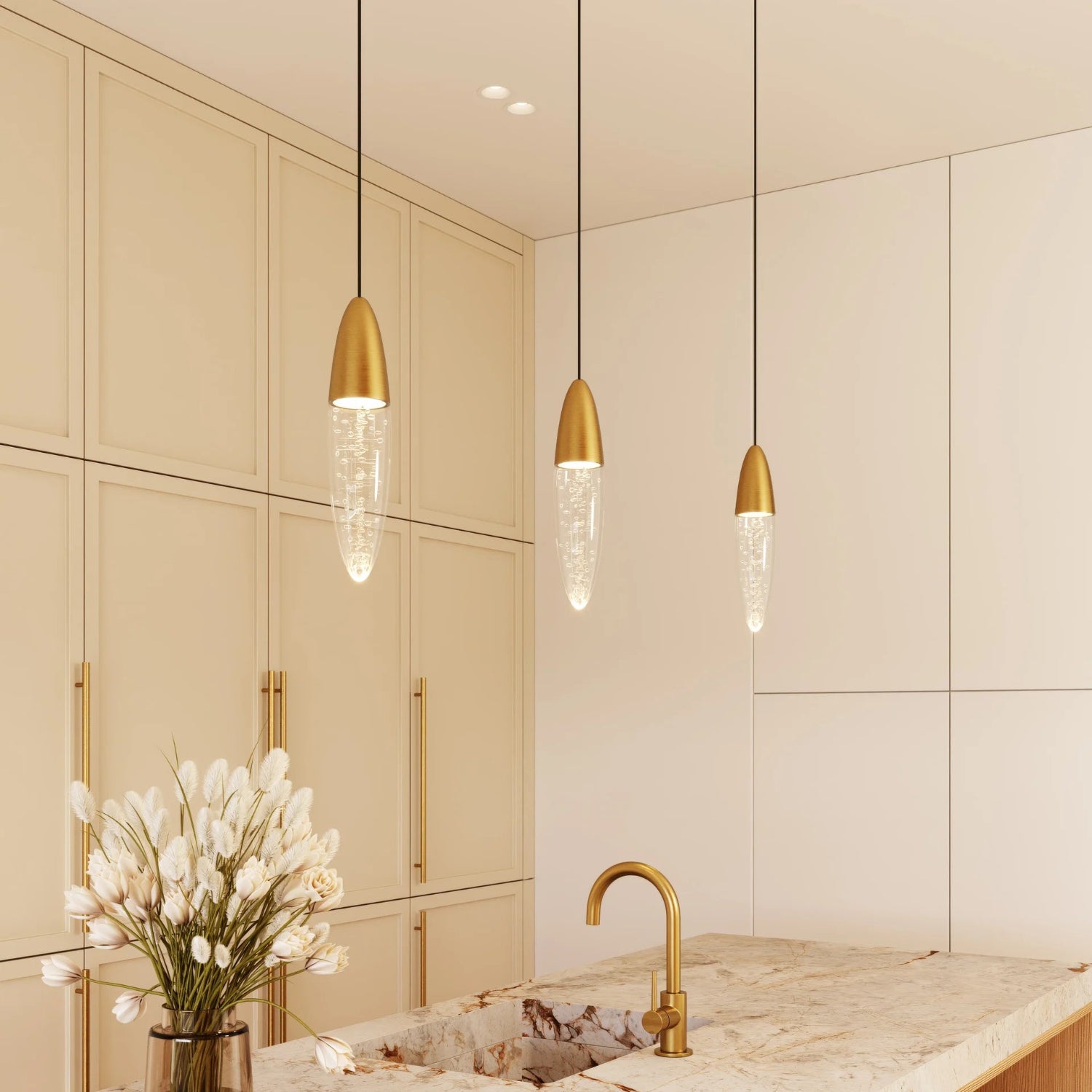 Sonneman Sultana Satin Brass 4160.38 Pendant
