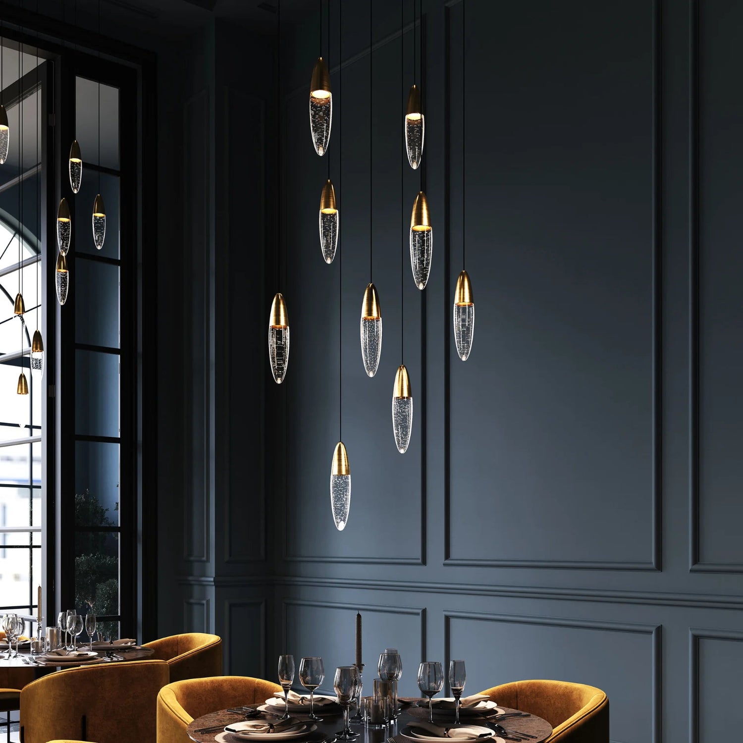 Sonneman Sultana Satin Brass 4163.38 Pendant