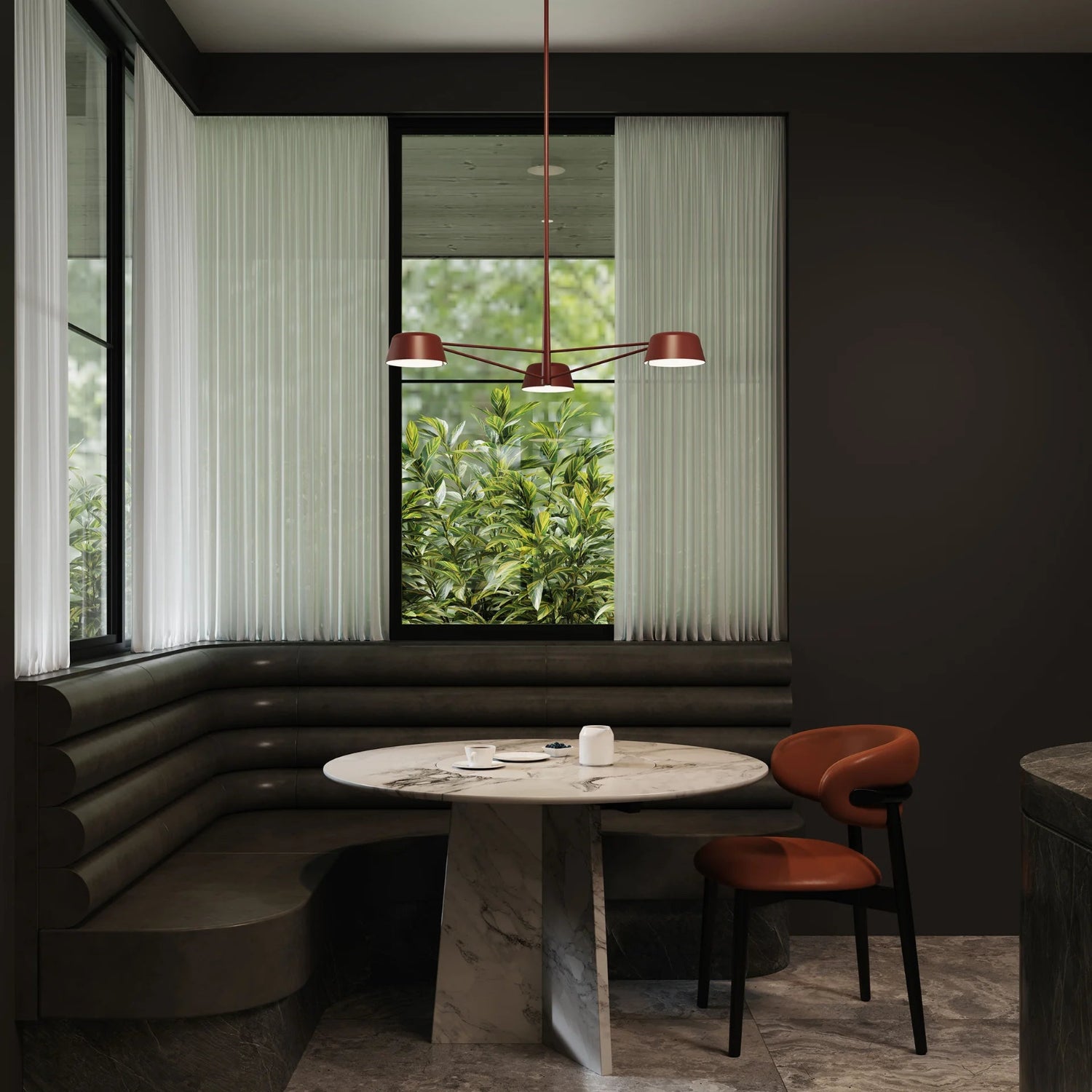 Sonneman Ray Oxide Red 2033.73 Chandelier