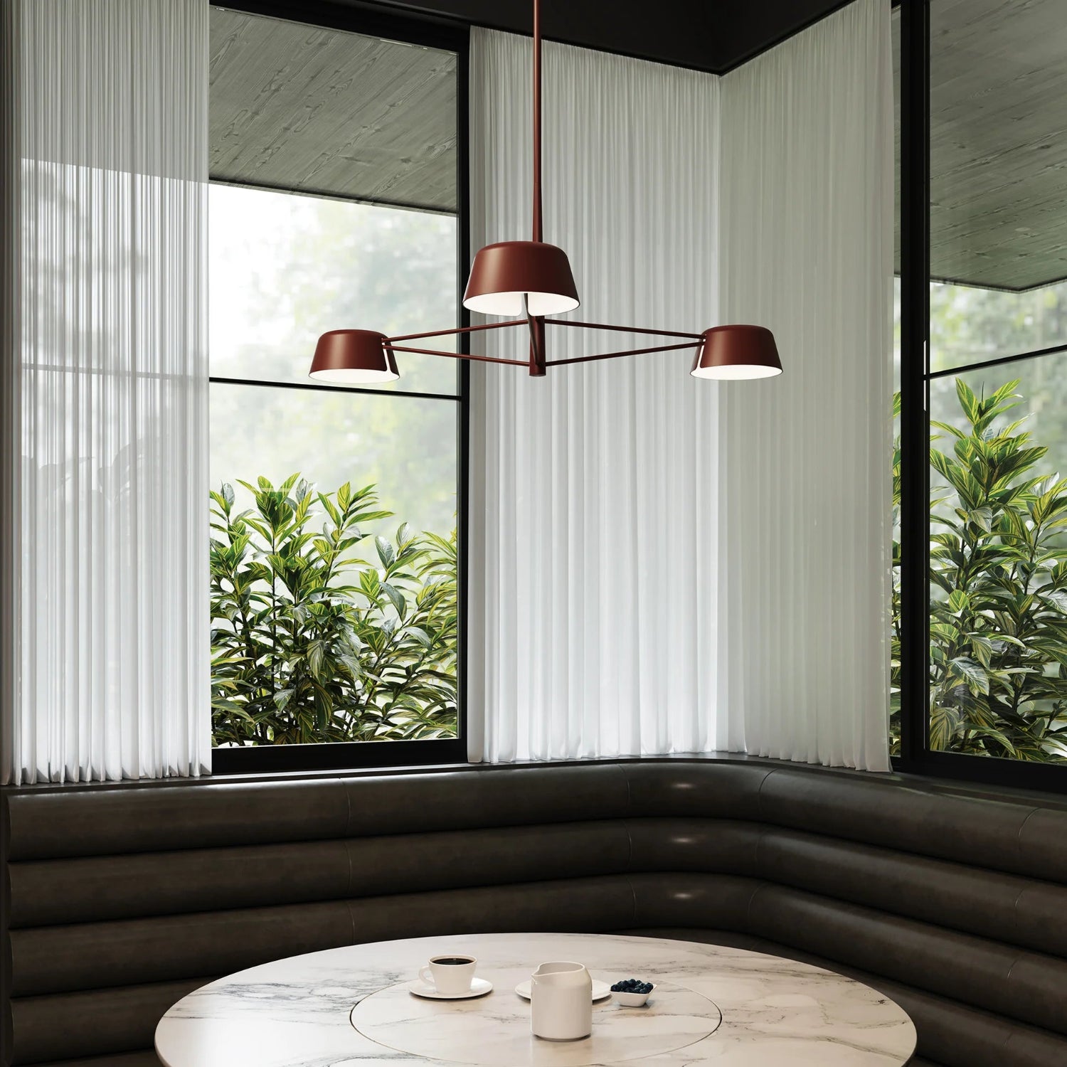 Sonneman Ray Oxide Red 2033.73 Chandelier