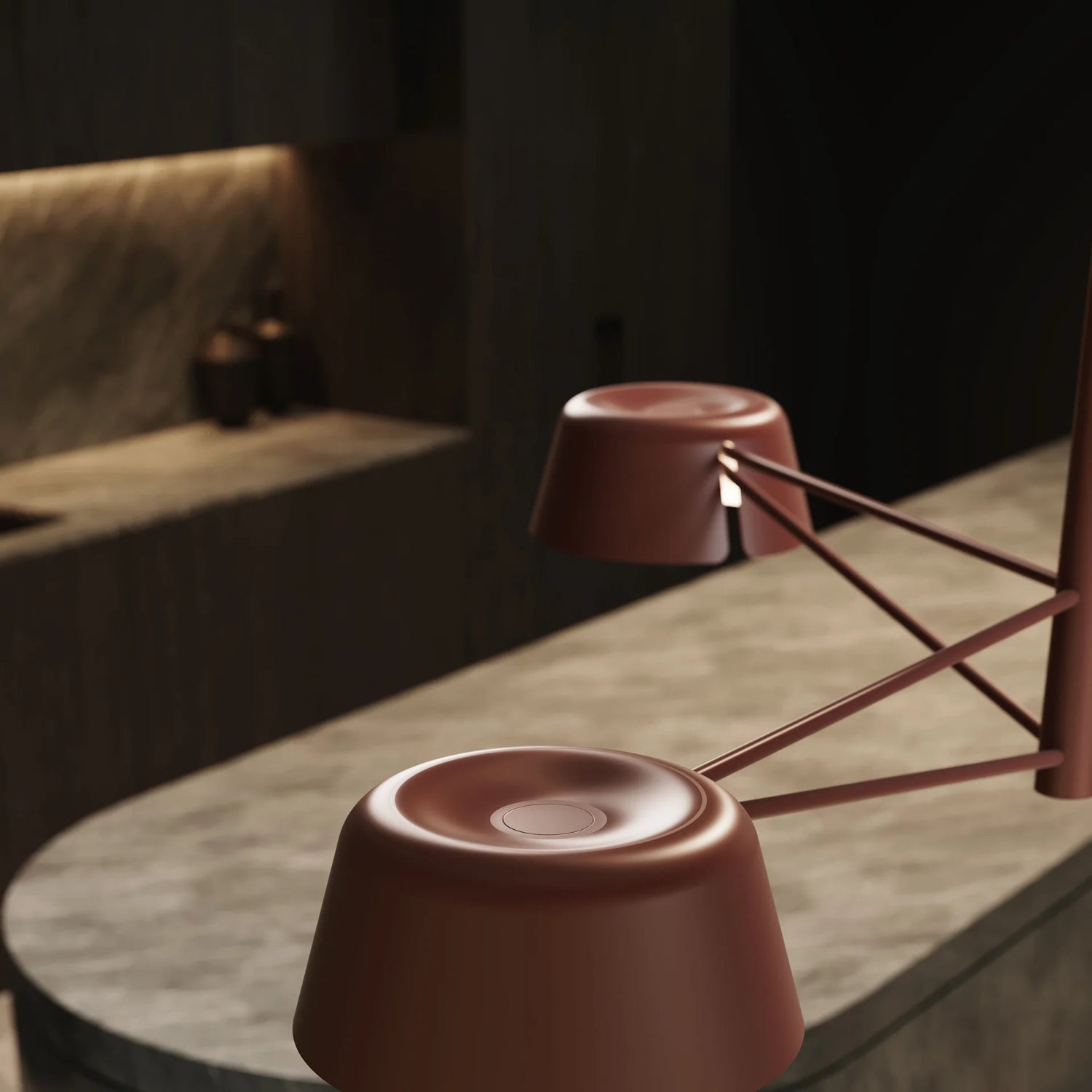 Sonneman Ray Oxide Red 2033.73 Chandelier
