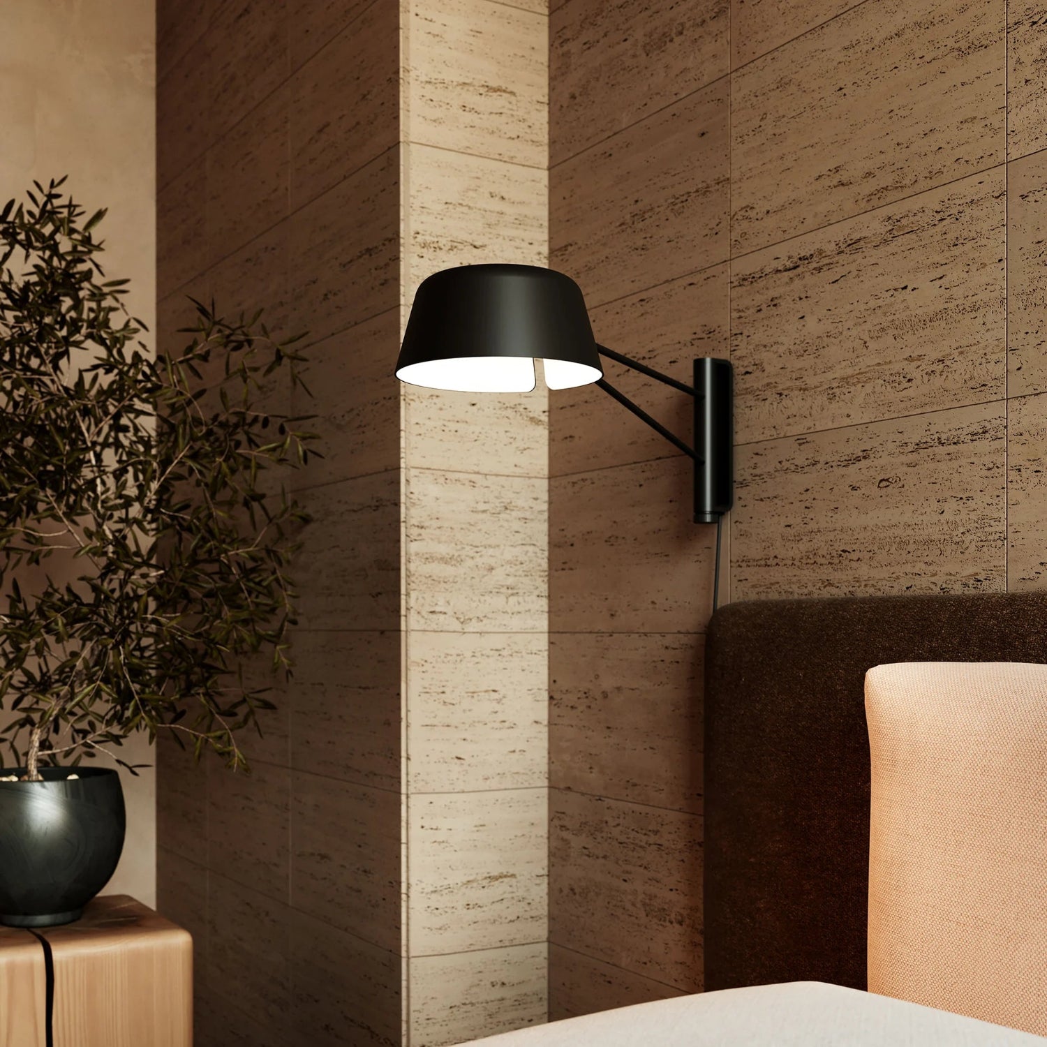 Sonneman Ray Satin Black 2030.25 Wall Sconce