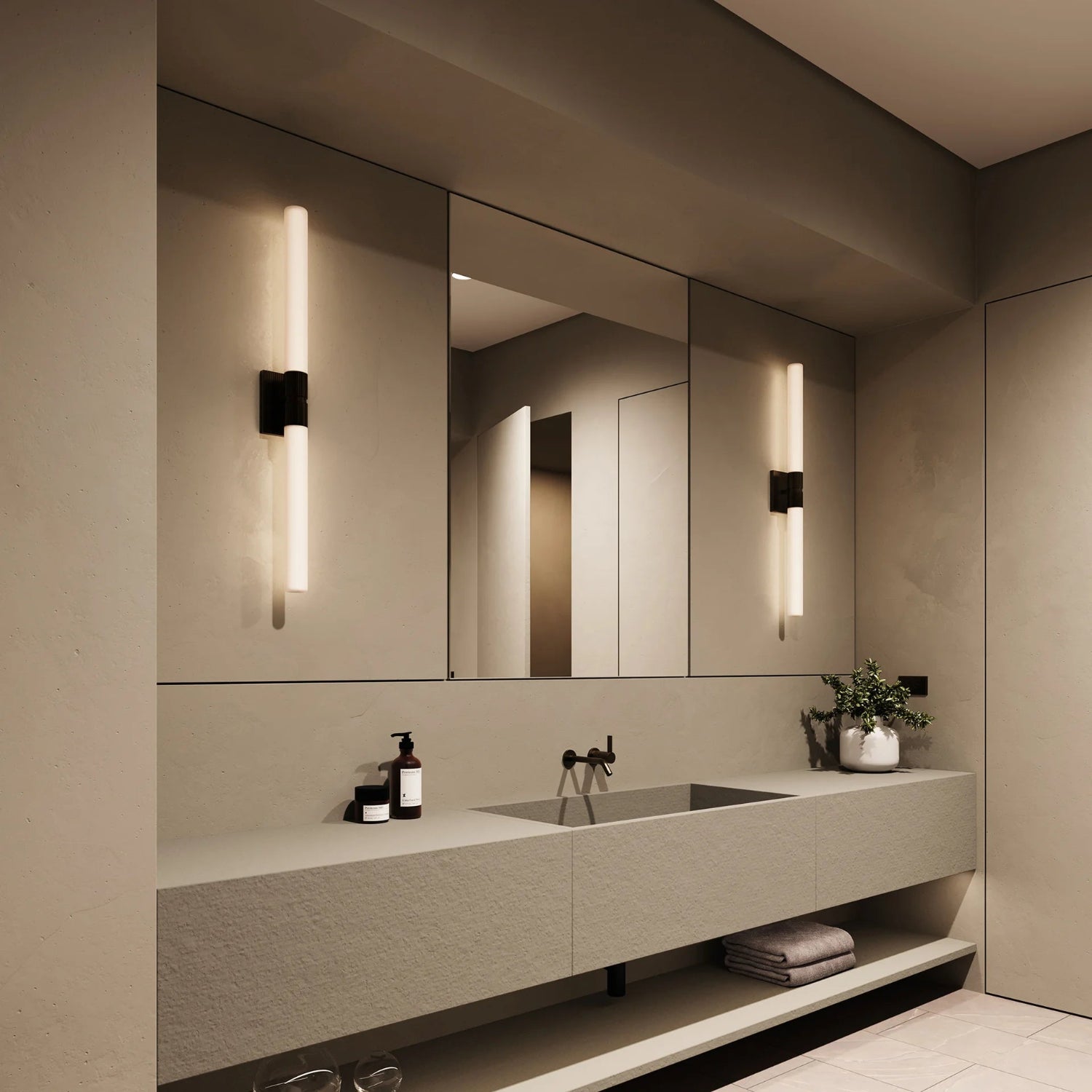 Sonneman Scepter Black Brass 3963.51 Bath And Vanity Light