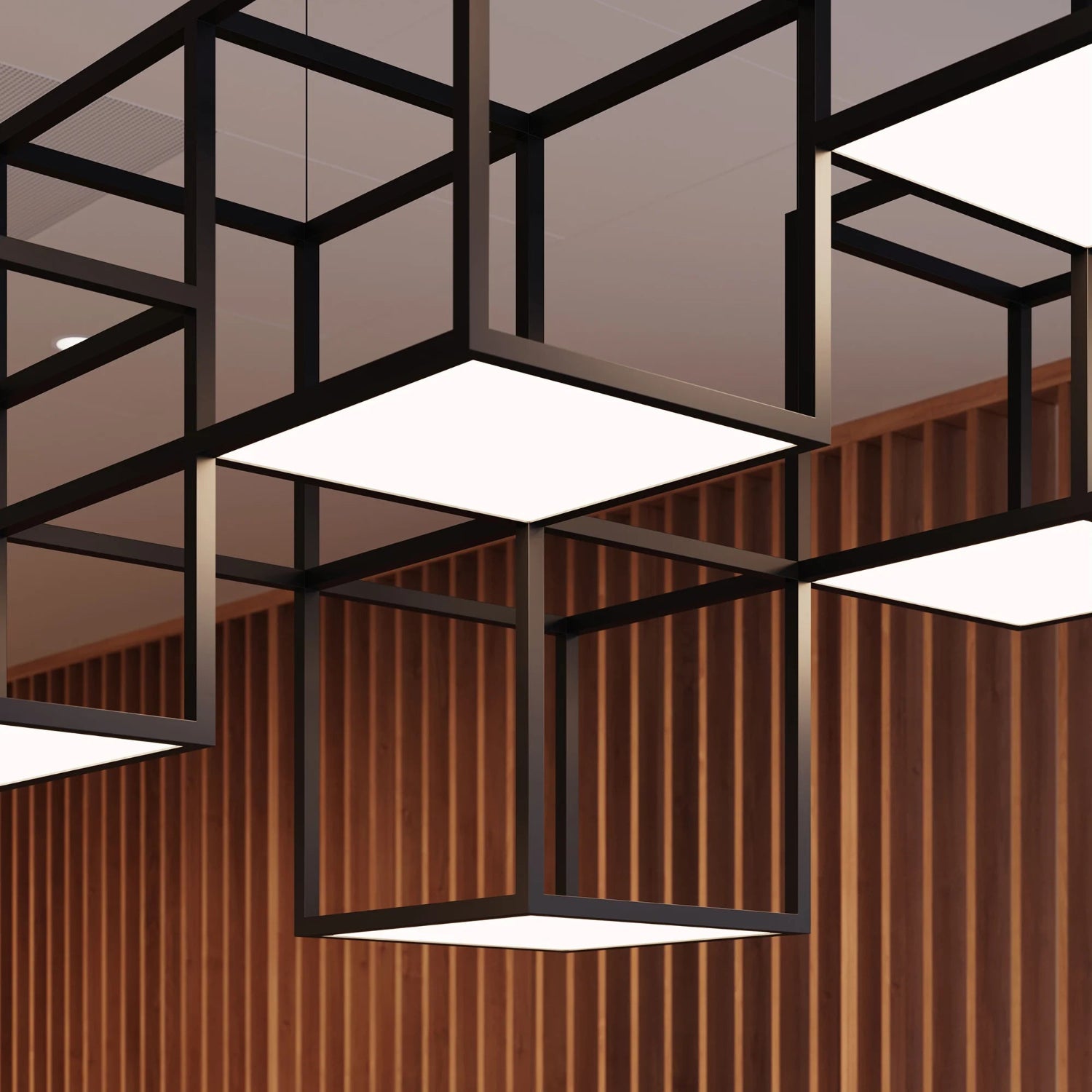 Sonneman Cubix Satin Black 24Z0003K Pendant